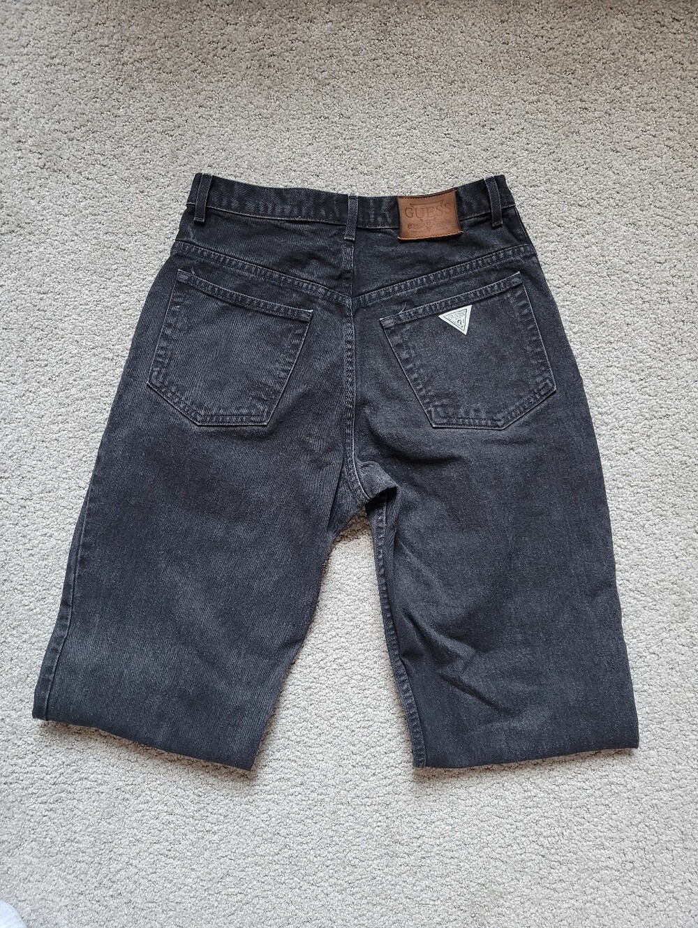 VTG 90s Guess Pascal Black High Waisted Mom Jeans Made in USA 31 x 32 - Picture 3 of 11